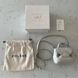 Polene Numero Un Micro Bag in Chalk